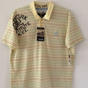 Zoo York Mens Polo Shirt Medium Canary Yellow NEW